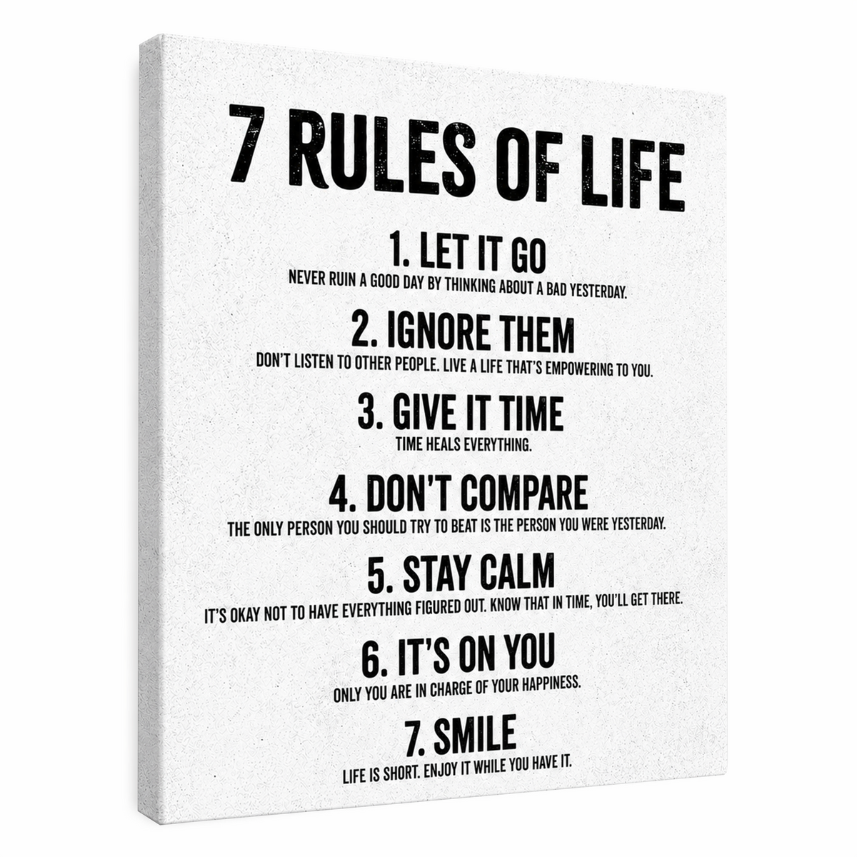 7 reglas de vida
