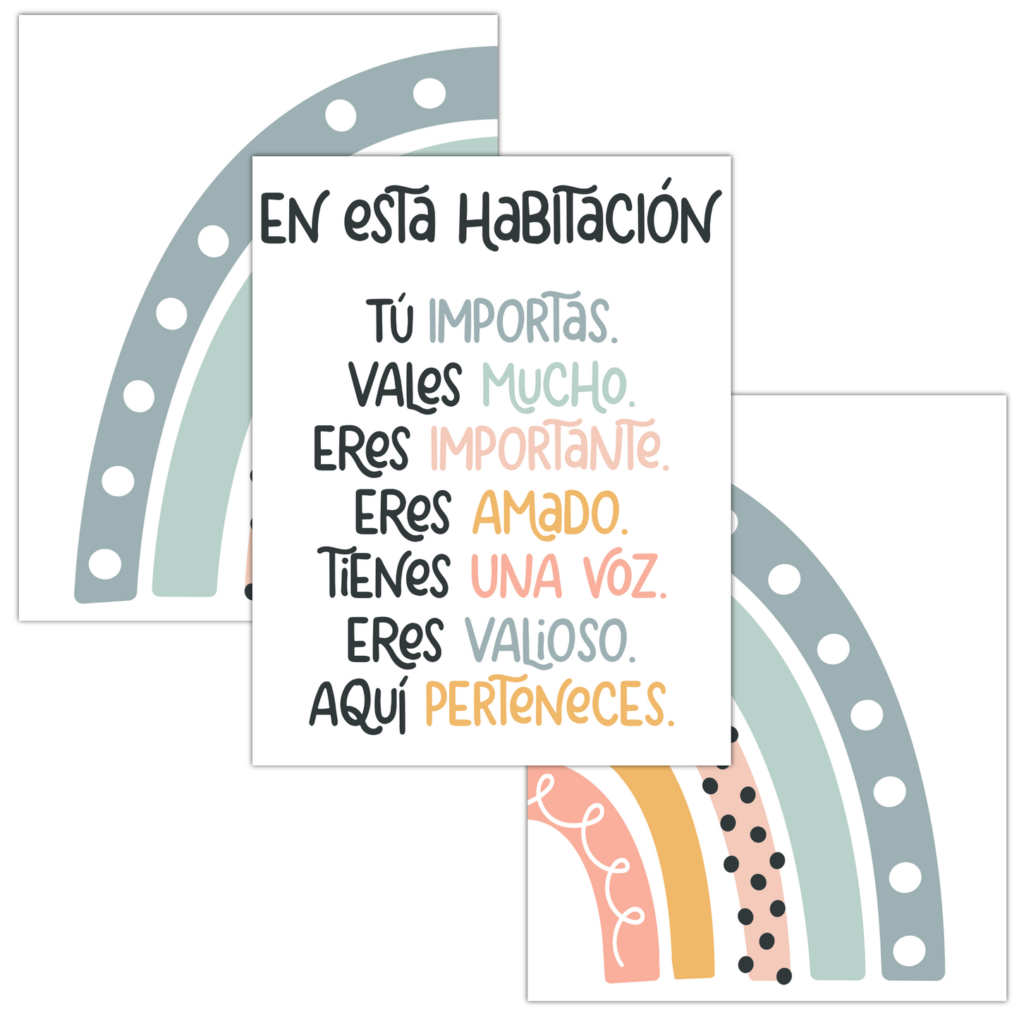 En Esta Habitación juego de 3 pósteres - 11 x 14 HoneyKick