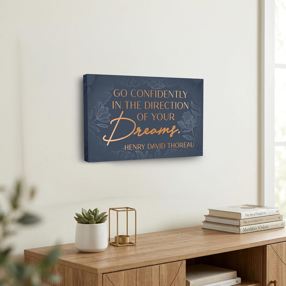 "Ve con confianza en la dirección de tus sueños" Cita de Thoreau