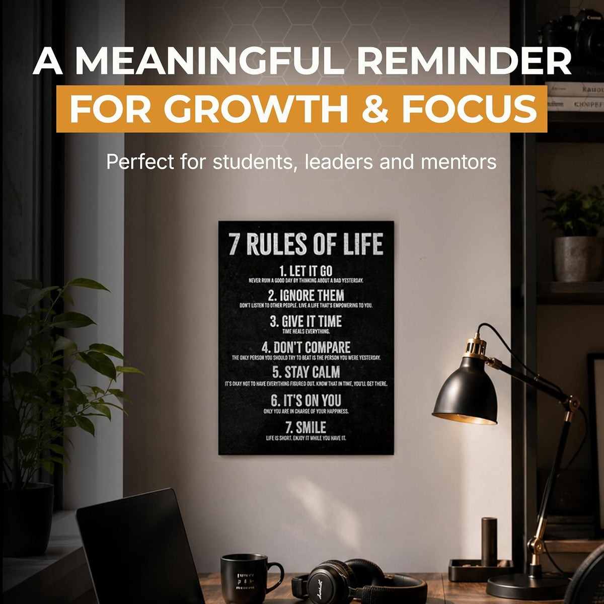 7 Rules of Life - 11 x 14 Poster