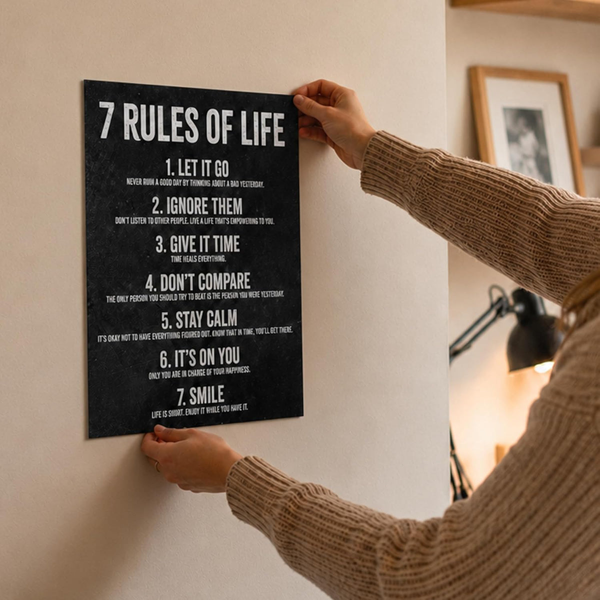 7 Rules of Life - 11 x 14 Poster