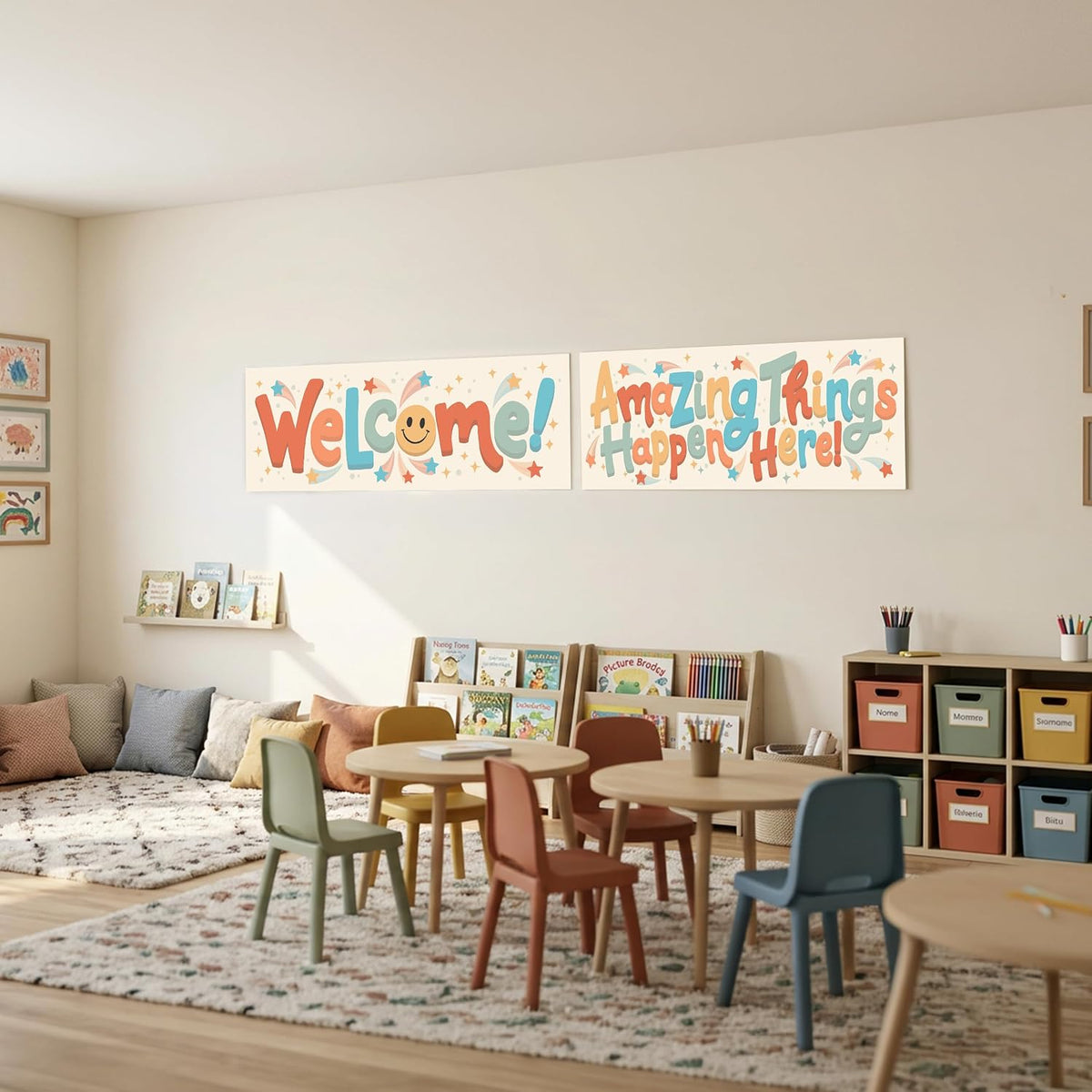 Welcome 2pc Banner Set - 13.75 x 39