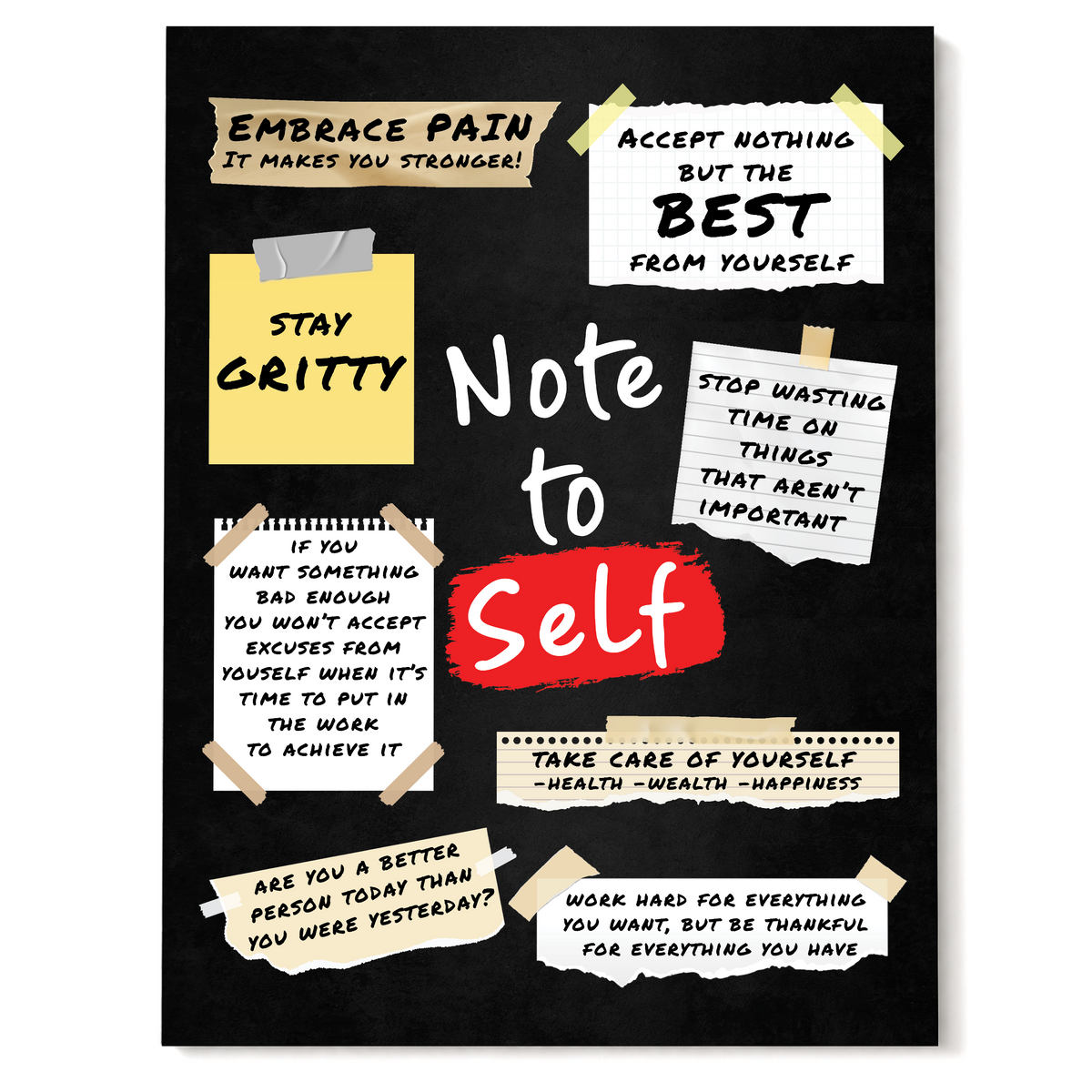 Note to Self - Post-It-Notes Poster