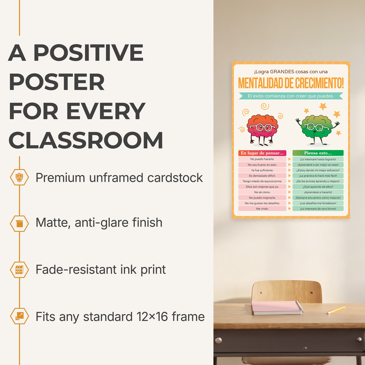 Growth Mindset - 12 x 16 Poster
