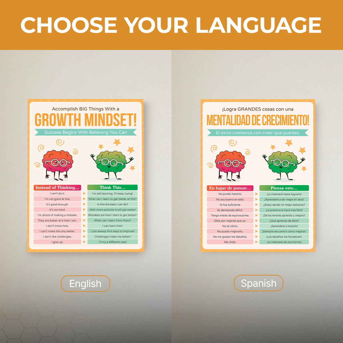 Growth Mindset - 12 x 16 Poster