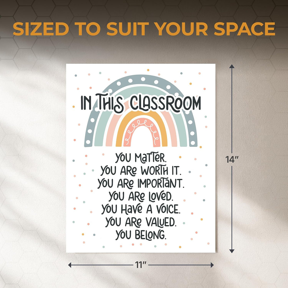 In This Classroom Poster - 11 x 14