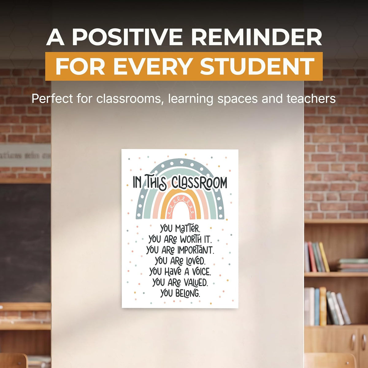 In This Classroom Poster - 11 x 14