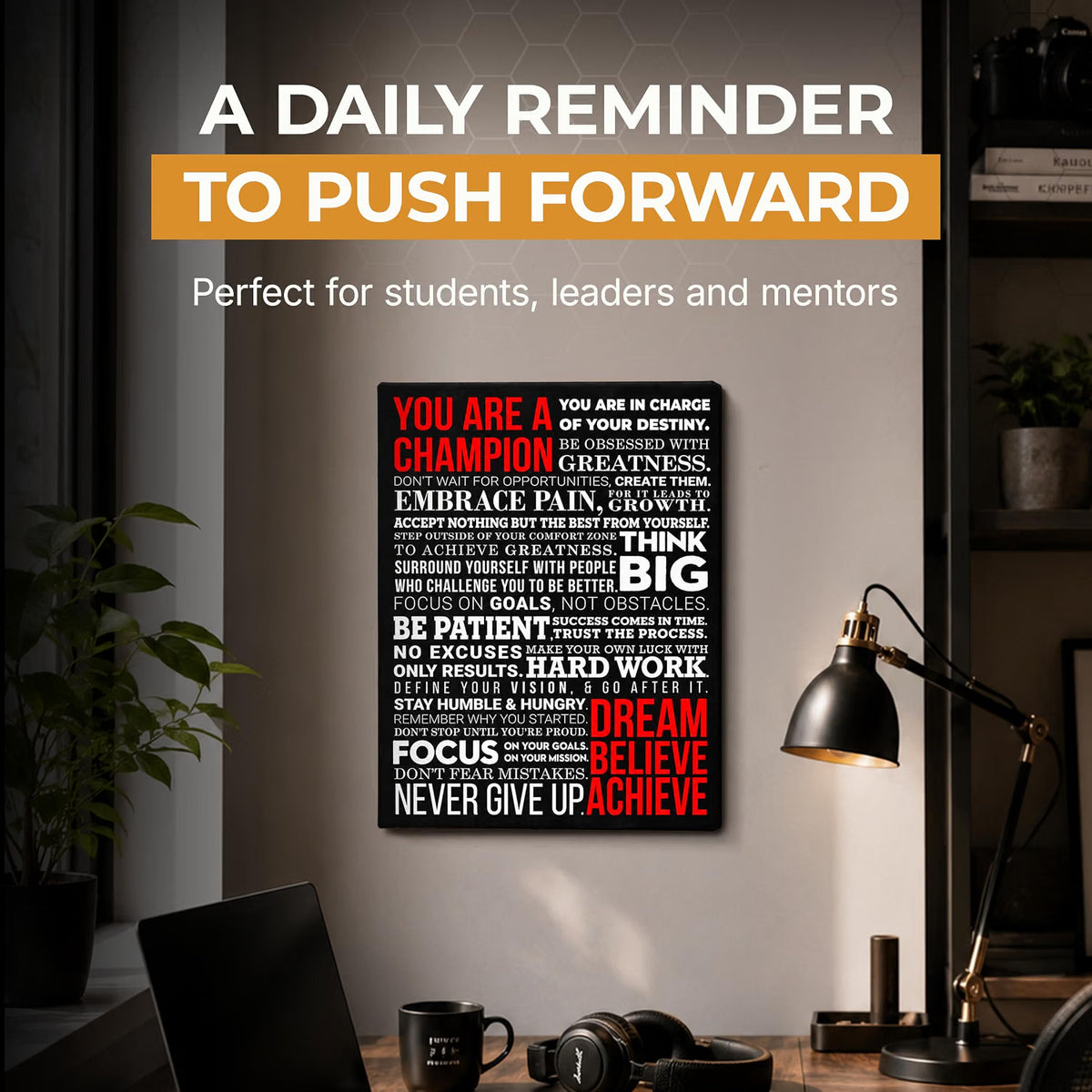 A Champion's Mantra - 12 x 16 Poster