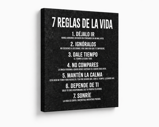 7 reglas de la vida