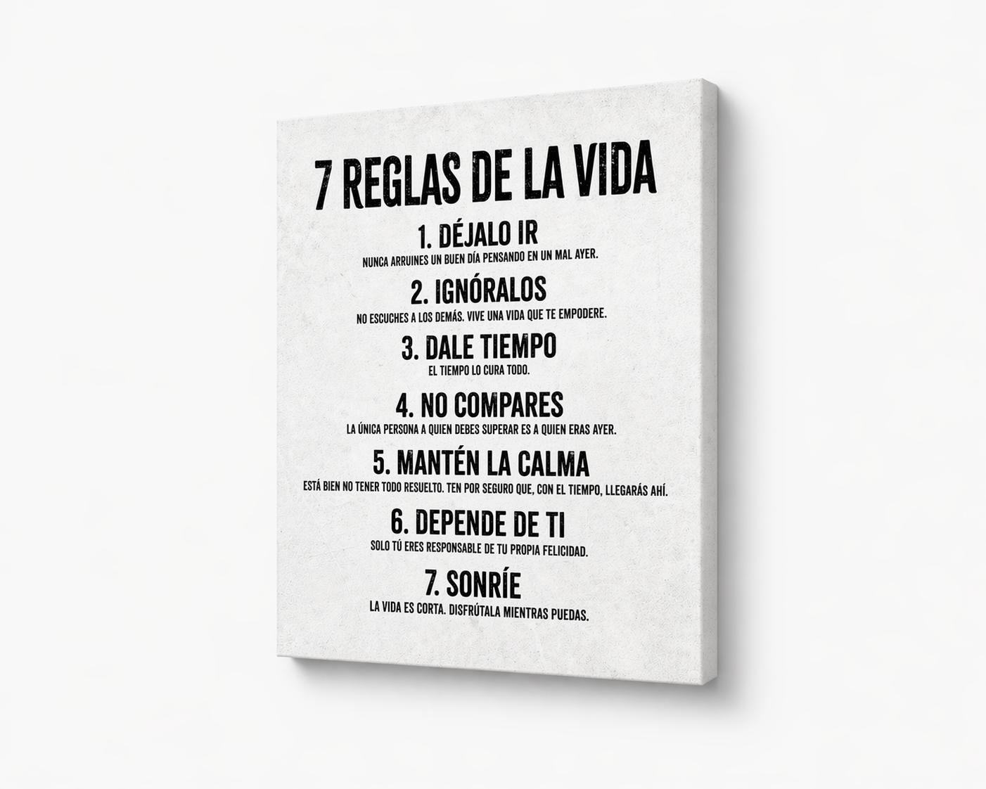 7 reglas de la vida