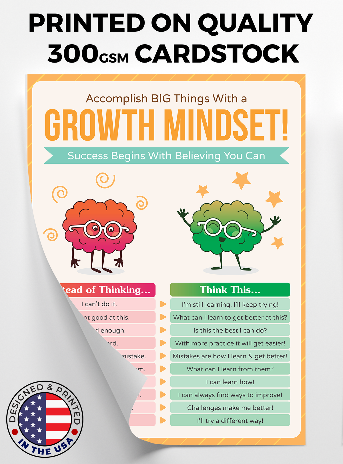 Growth Mindset Poster