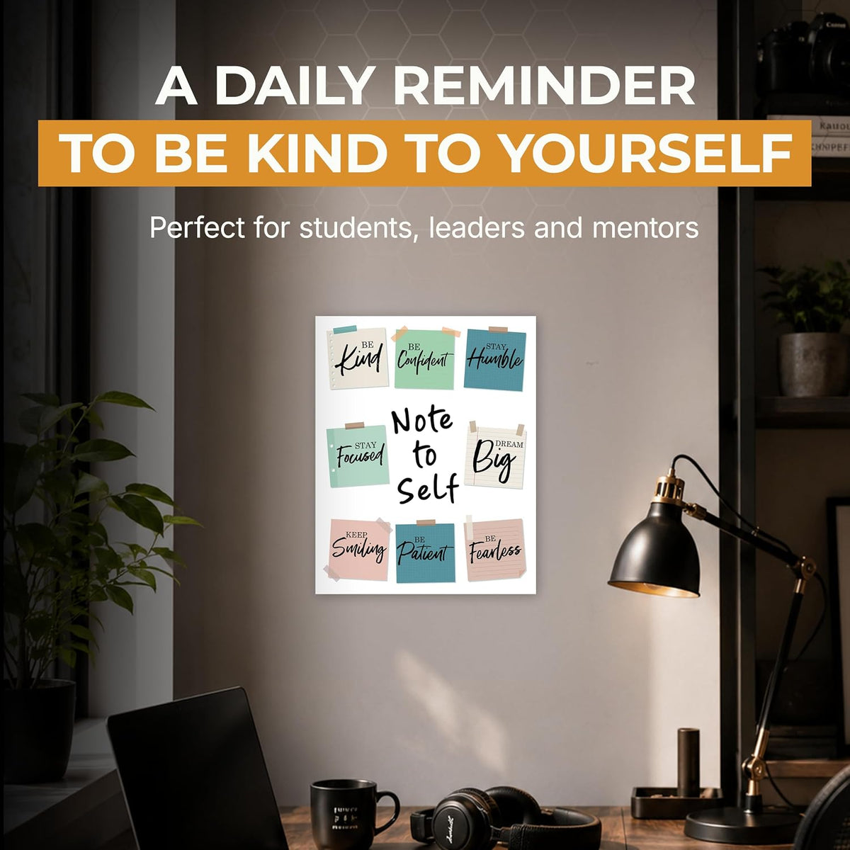 Note to Self w/ Earth Tones - 11 x 14 Poster