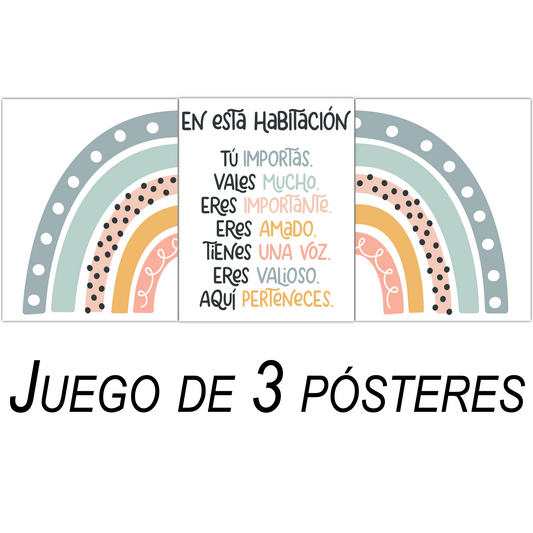 En Esta Habitación juego de 3 pósteres - 11 x 14 HoneyKick