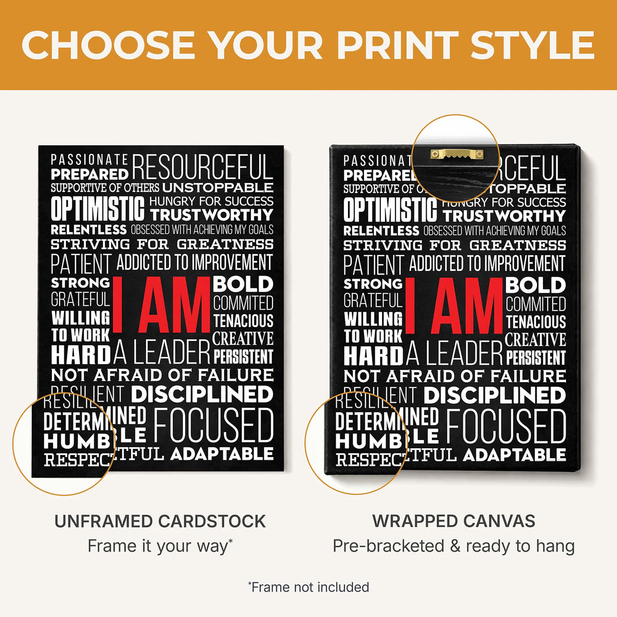 I Am - 12 x 16 Poster