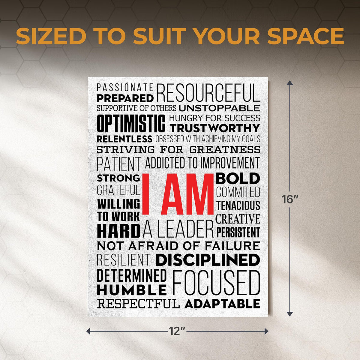 I Am - 12 x 16 Poster