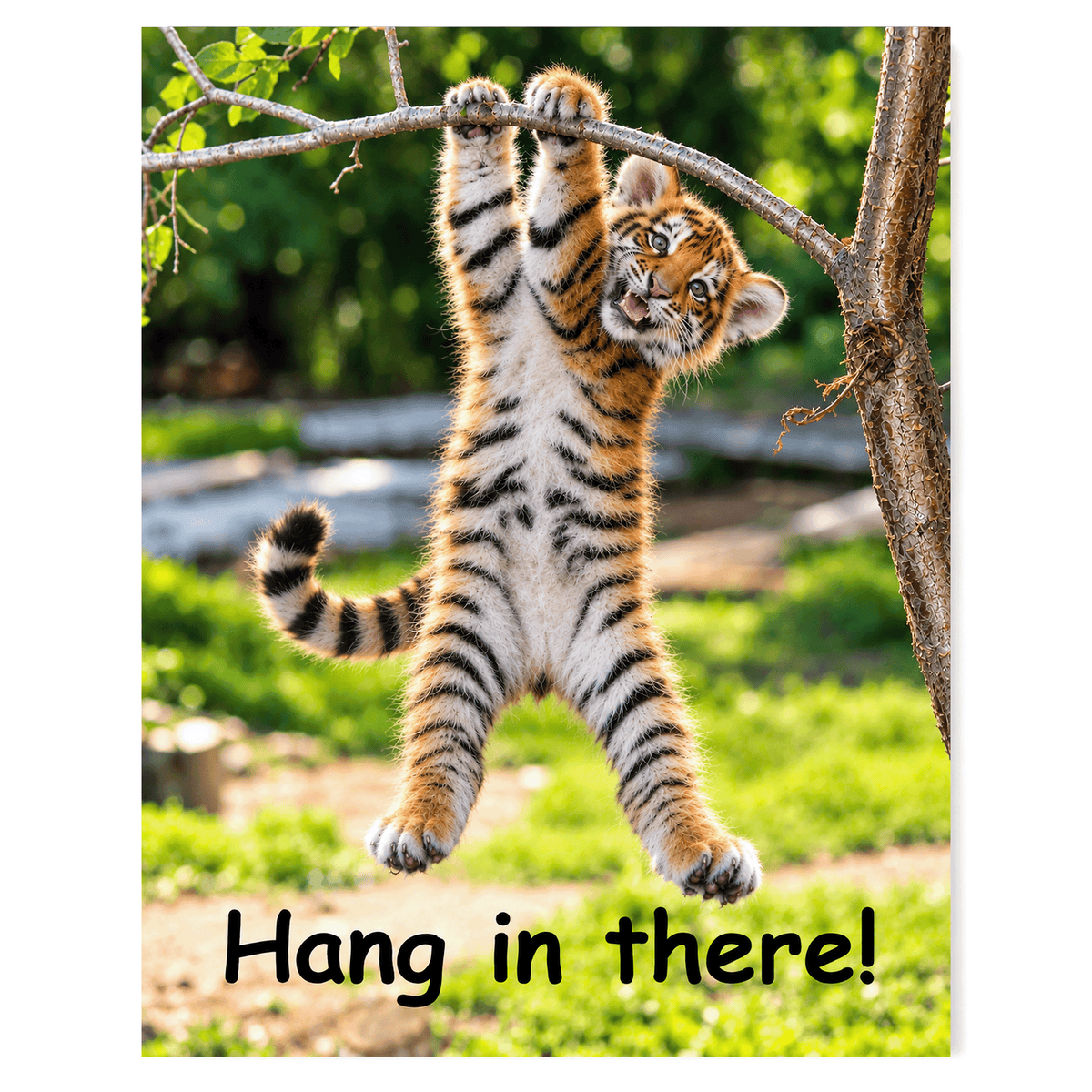 Hang in There Tiger! 11x14 Poster