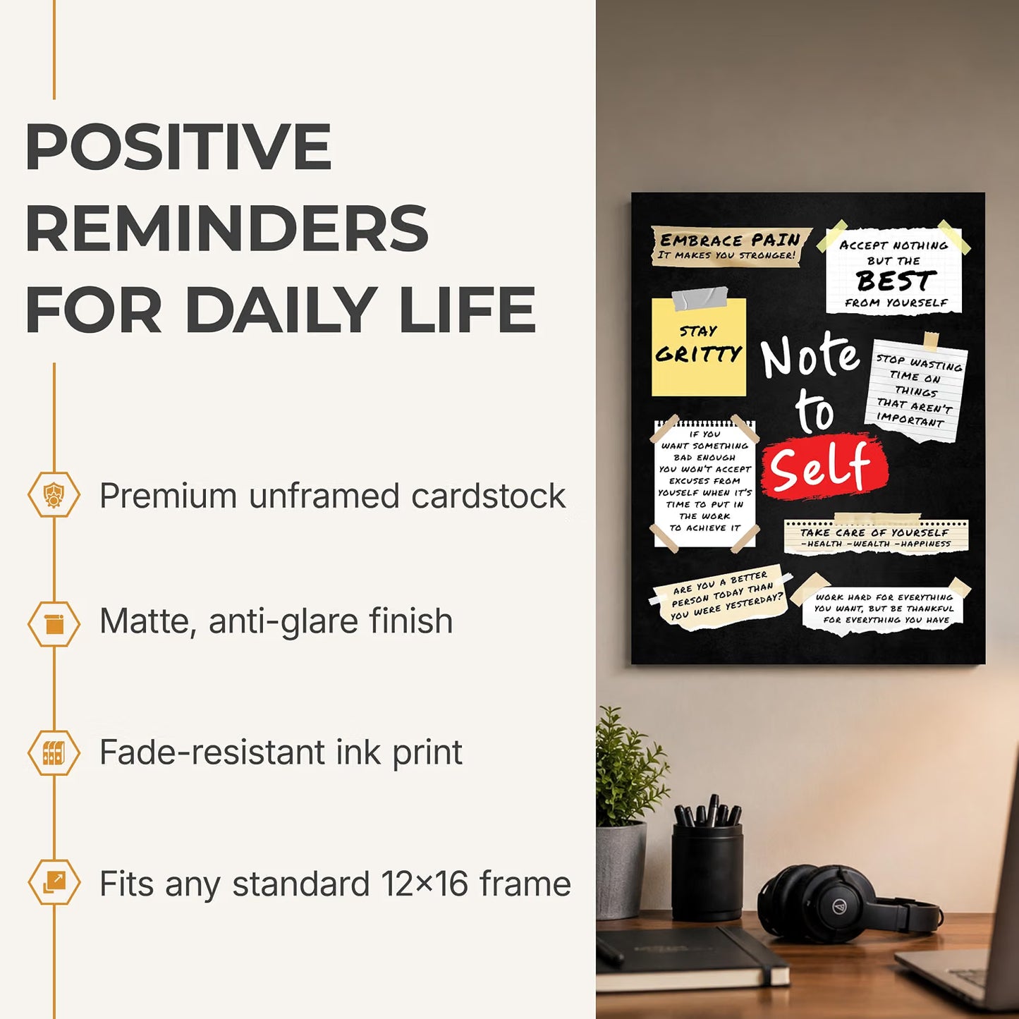 Note to Self - Post-It-Notes Poster