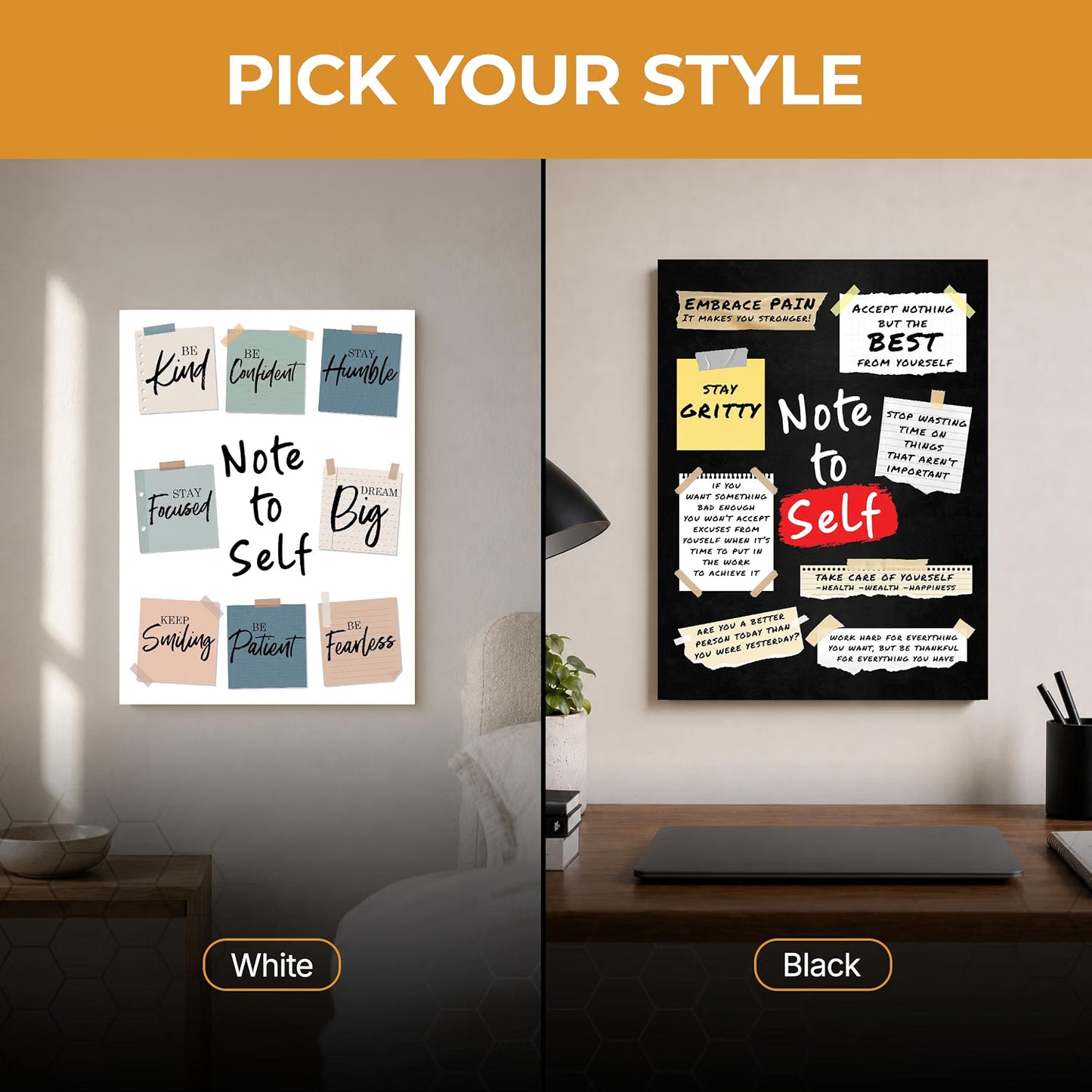 Note to Self - Post-It-Notes Poster