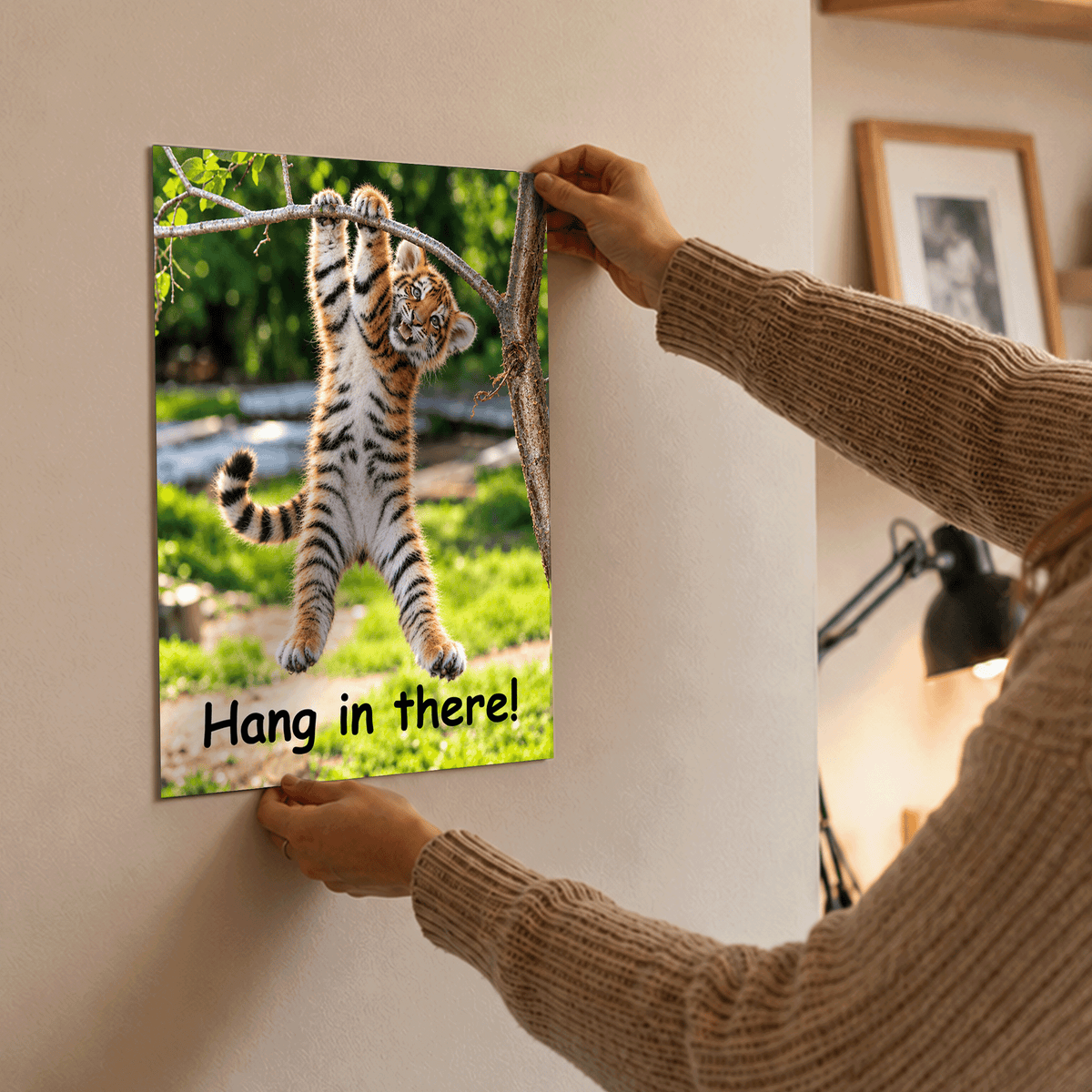 Hang in There Tiger! 11x14 Poster