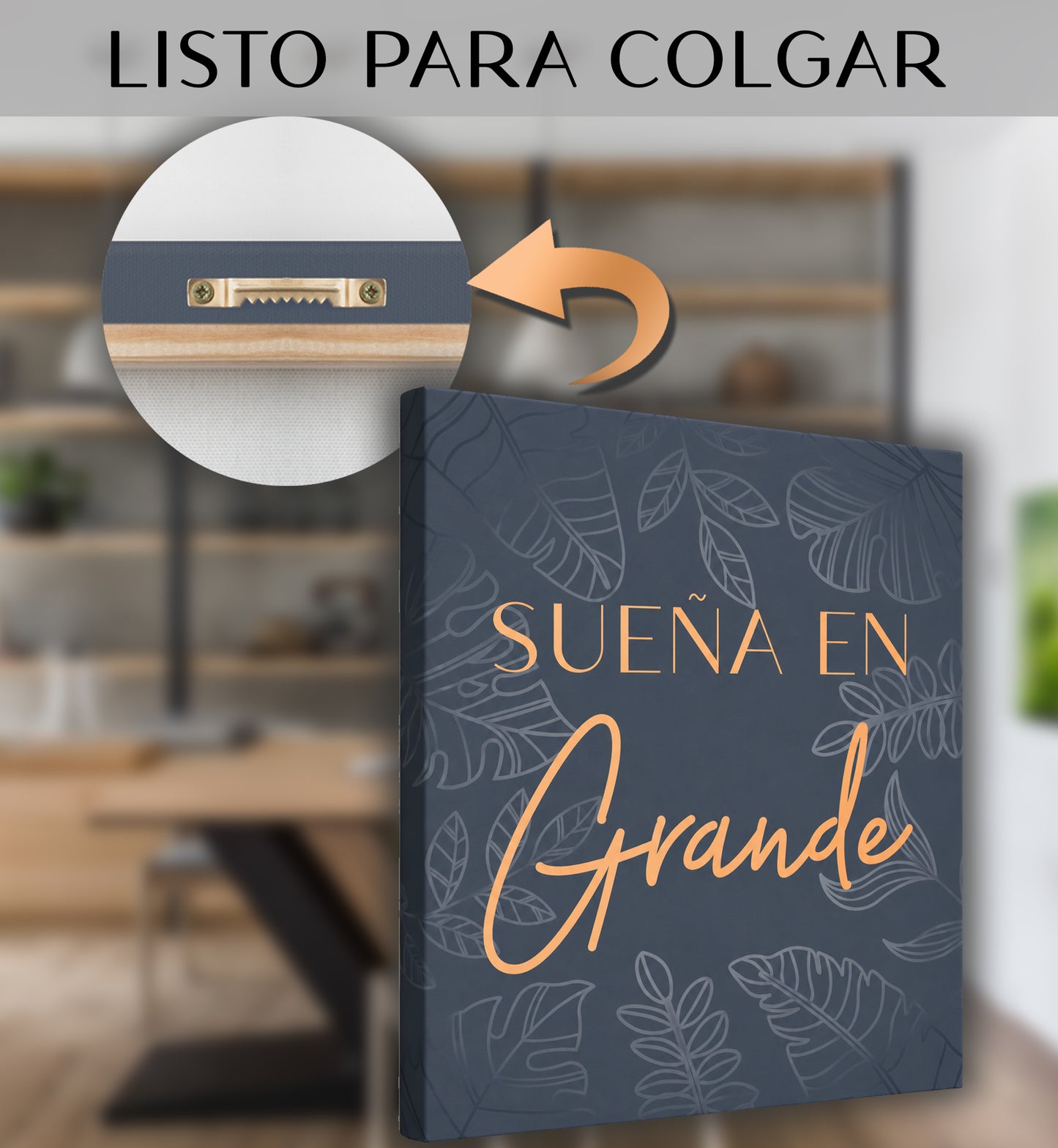 "Sueña en grande, Trabaja duro, Haz que suceda" - Juego de 3 Cuadros Decorativos