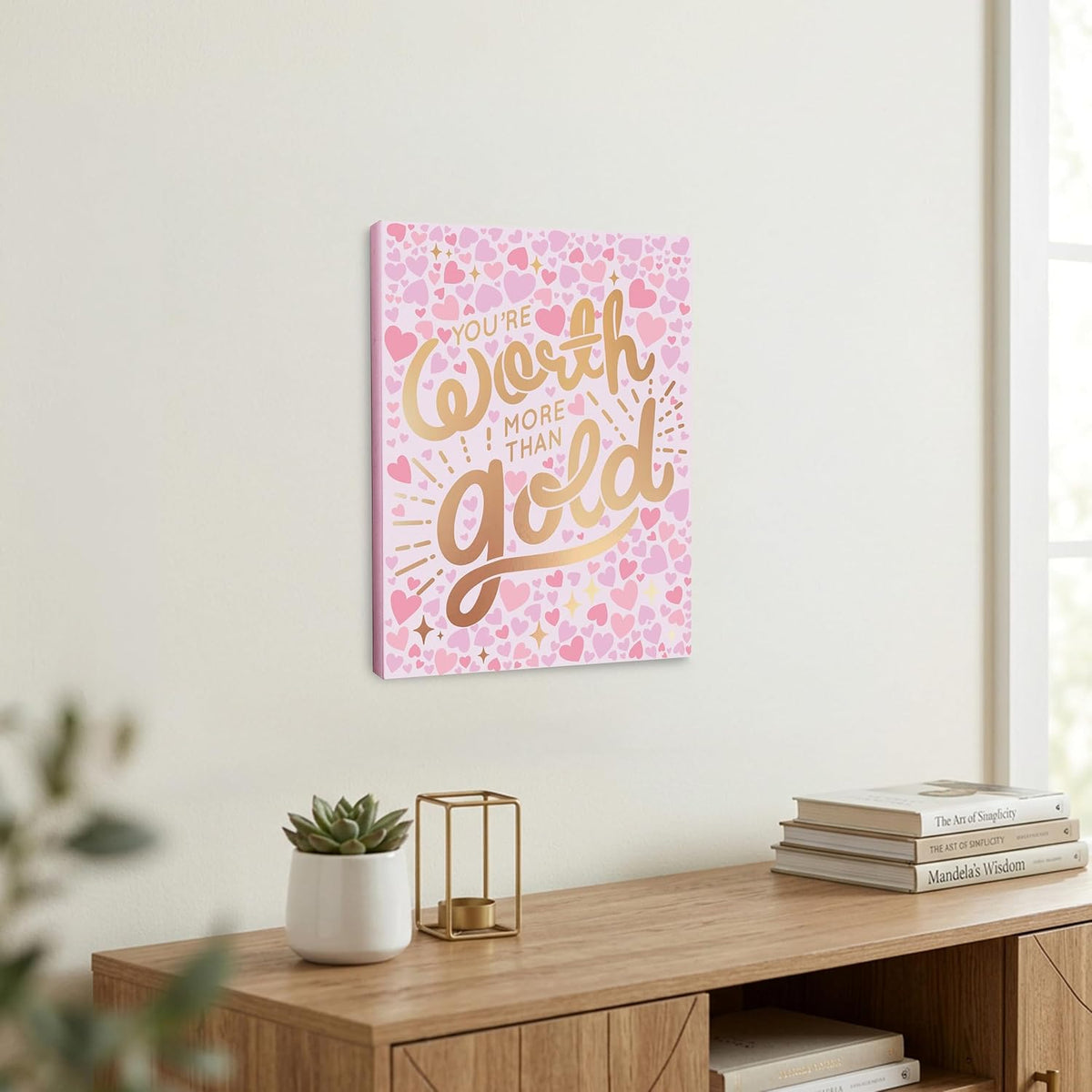 You're Worth More Than Gold - Wrapped Canvas