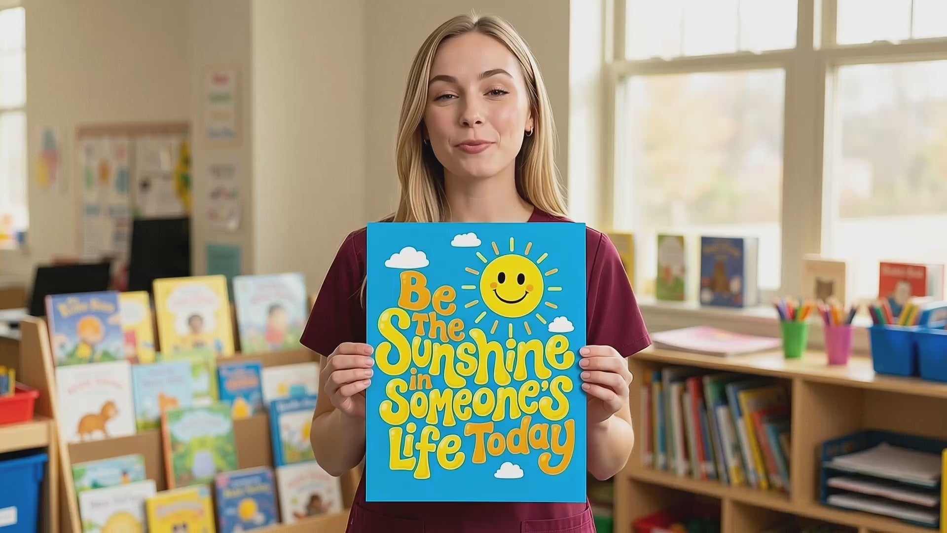 Be the Sunshine - 11 x 14 Poster HoneyKick 