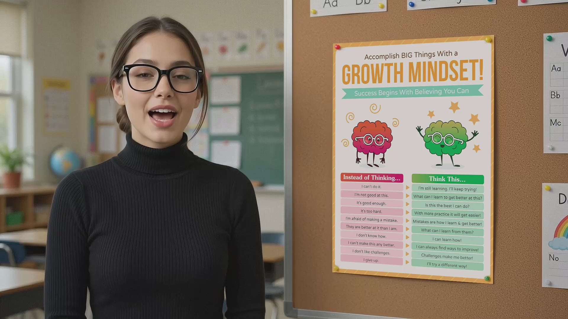 Growth Mindset Poster HoneyKick 